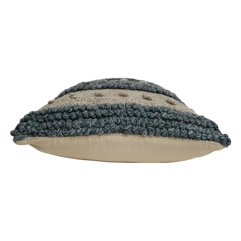 Abstract Wool Blend Throw Pillow