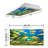 Ocean Classroom Fluorescent Light Covers for Ceiling Lights - For 2x4 Light Fixture - by Octo Lights