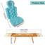 Plateau de bain en bambou pour baignoire Caddy pour baignoire et coussin de bain de luxe pour baignoire, décoration et accessoires de salle de bain spa 2 pièces