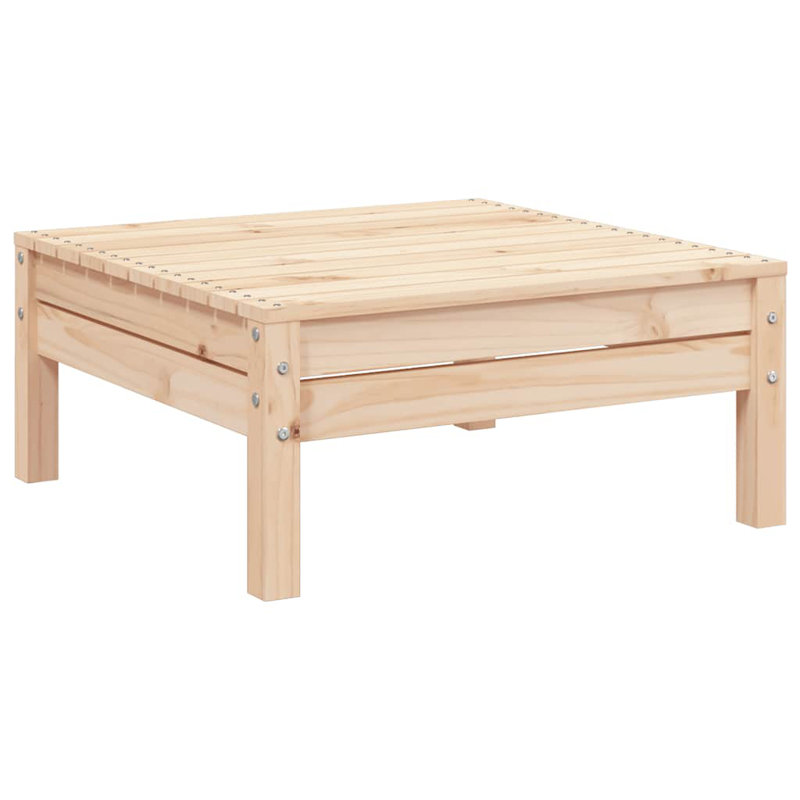 Lyra Outdoor Ottoman, Light Brown