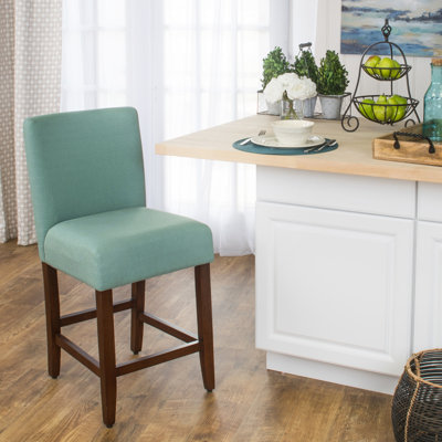 Arledge Upholstered Counter Stool with Solid Wood Frame