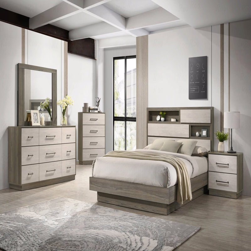 Commode 4 tiroirs, fabrication en bois de style moderne