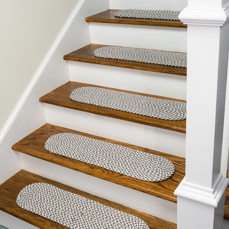 Tapis d'escalier Adiah Milton, Gris