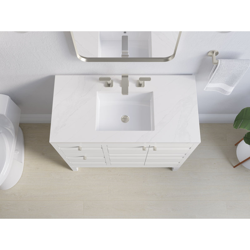 Helst 36-In Bathroom Vanity Set, White