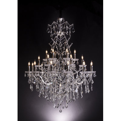 Lustre à niveaux de style bougie 49-light Rodrigues
