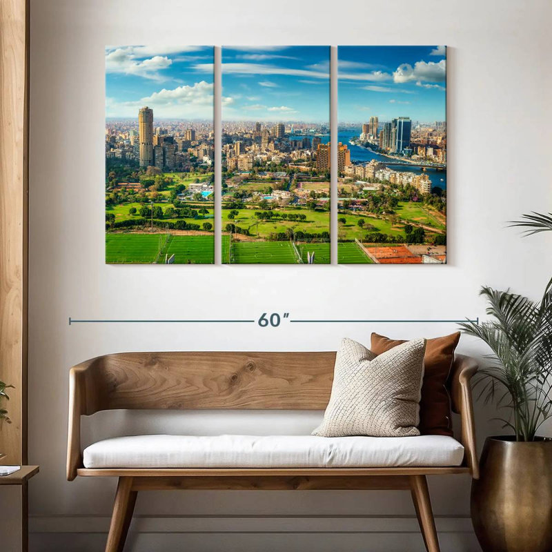 Sireci Cairo Egypt Landscape, 32" H x 50" W