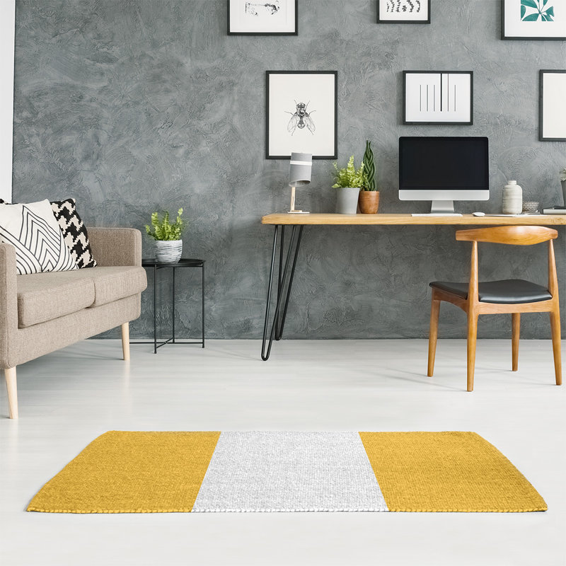 Tapis dorée rayures or national hockey, Rectangle 4 pi x 6 pi