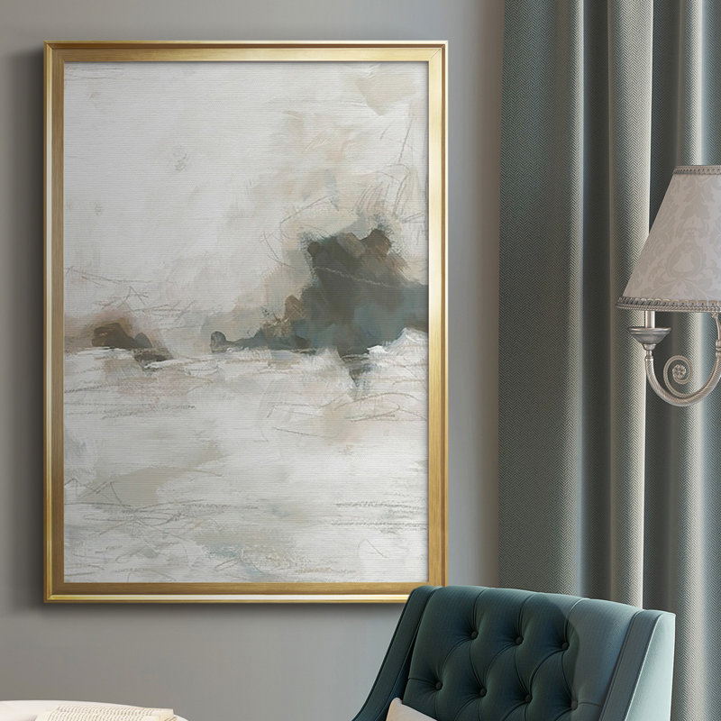 " Horizon Break II ", Gold Framed Paper, 42.5" H x 30.5" W, No Mat