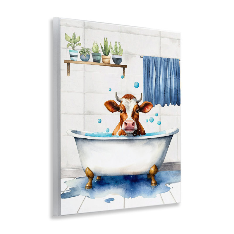 "Bétail" Bathtime Suds, art mural par Kim Allen