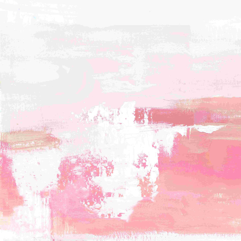 Abstrait pêche, H 12 po x l 12 po