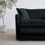 2 avec revêtement en chenille noire: structure en bois massif. Tissu respirant. Rembourrage relaxant en éponge. Assise réglable. Guide d'assemblage facile en chenille: confortable et