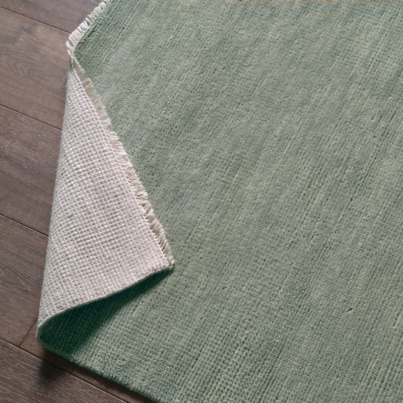 Jaipur Living Origin SAG07 Handknotted Solid Gray and Green Area Rug (8'x10'), Rectangle 8'6" x 11'6"