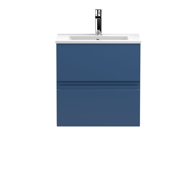 Urban 505mm Single Bathroom Vanity with Basin, Satin Blue