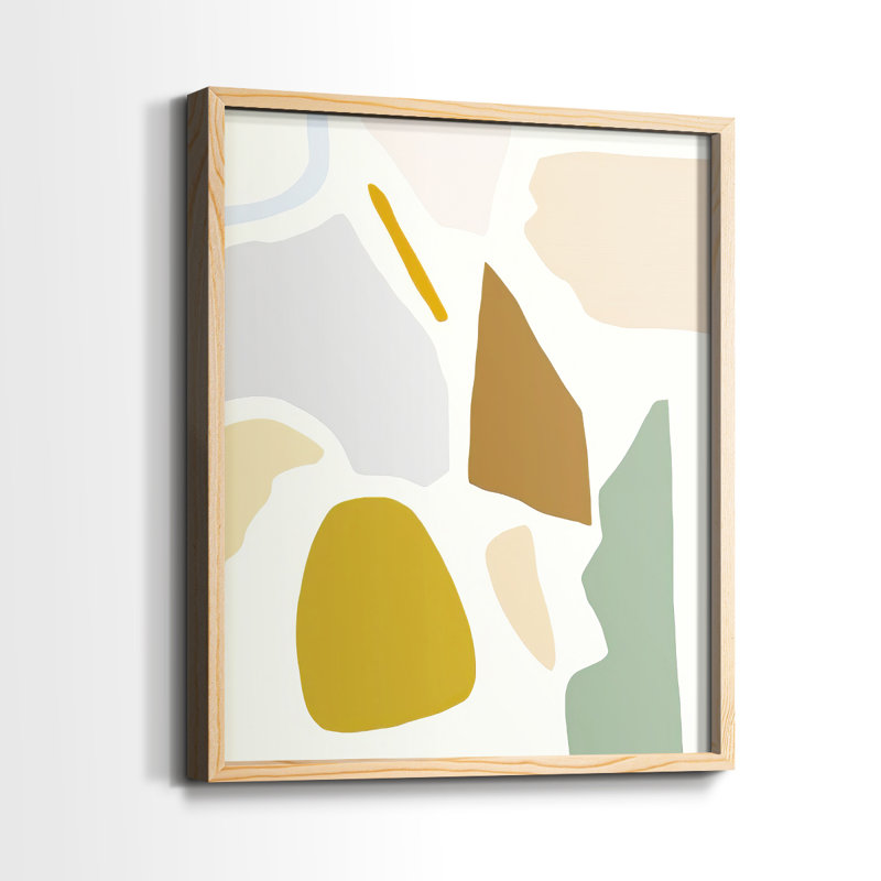 «PastelSplotchesI», reproduction encadrée - bois massif, H 11 po x l 9 po