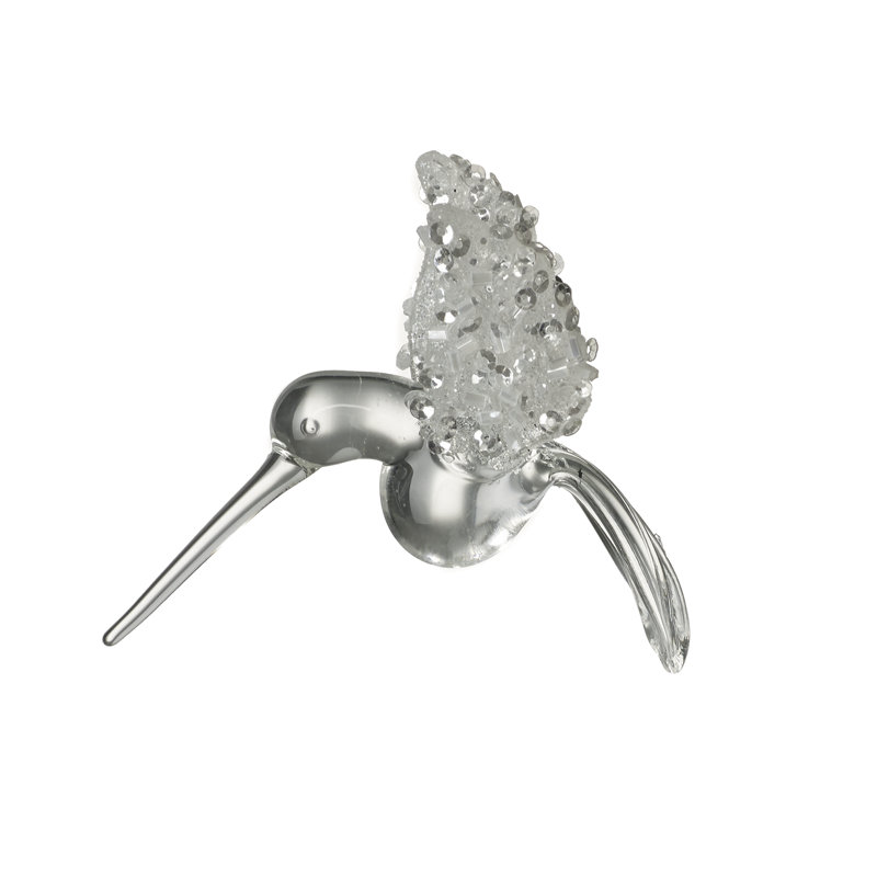 8cm Glass Animals Hanging Figurine Ornament