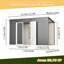 Remise de rangement en métal pour outils de jardin 10 pi x 4 pi-125898107