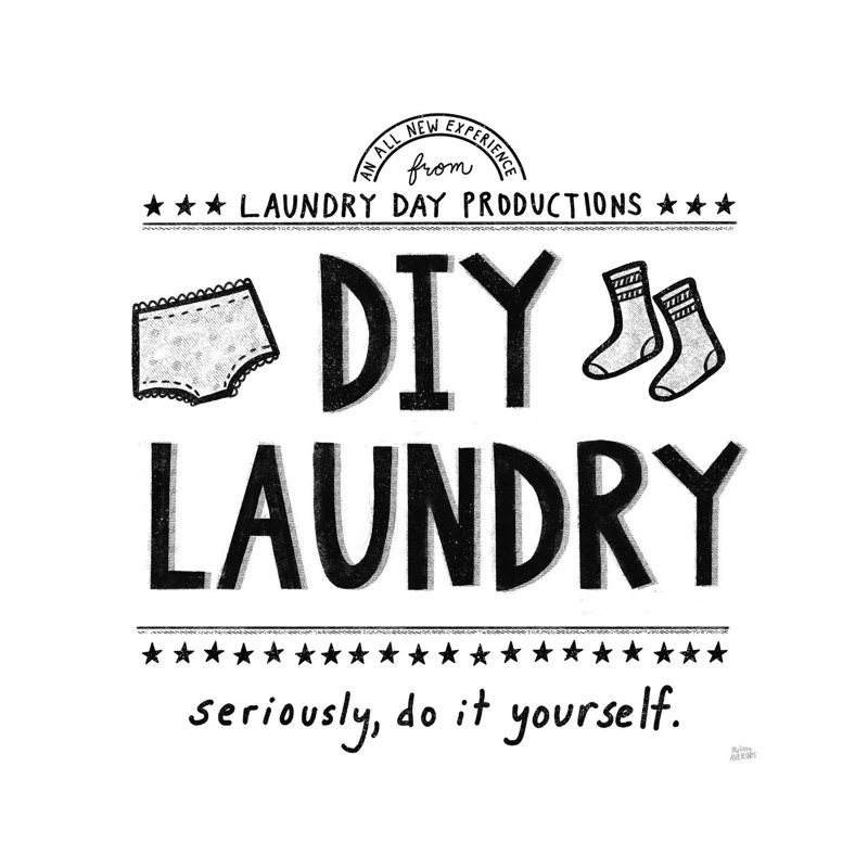 DIY Laundry by Melissa Averinos - Wrapped Canvas Print, 30.48 cm H x 30.48 cm W
