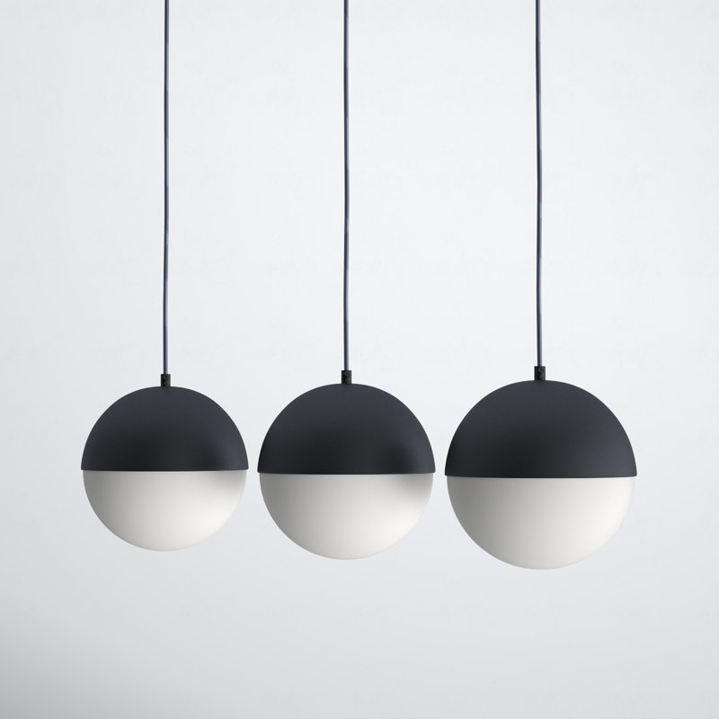 Hastings 3 - Light Kitchen Island Pendant, Black
