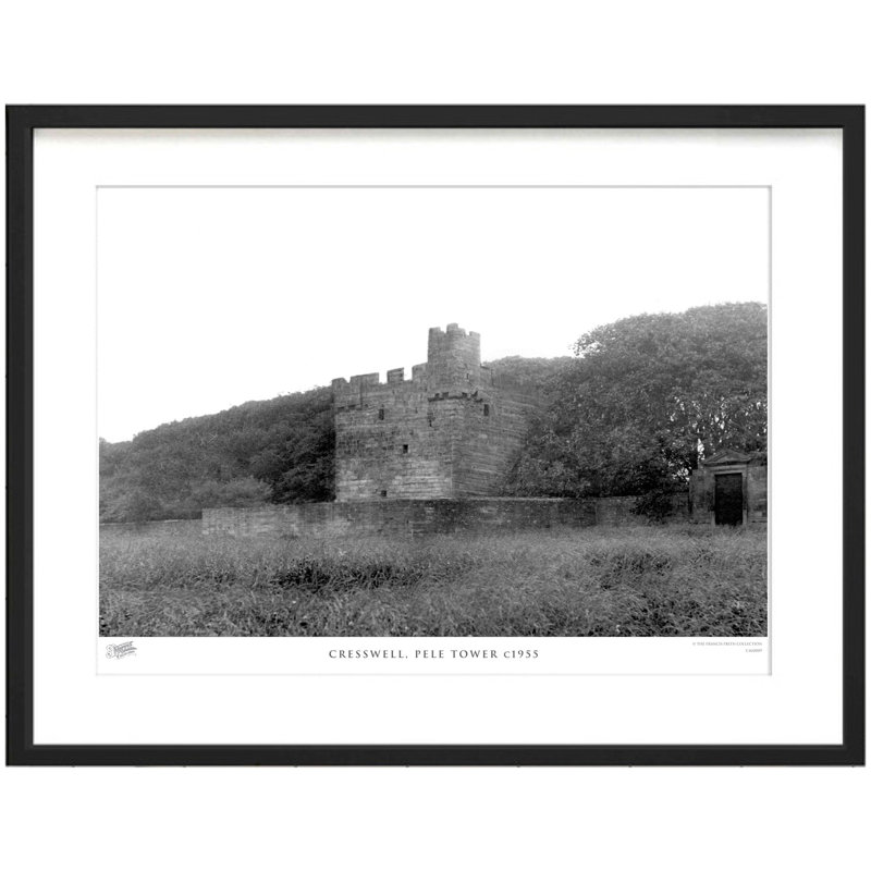 Cresswell, Pele Tower C1955 - Single Picture Frame Print, 60cm H x 80cm W x 2.3cm D