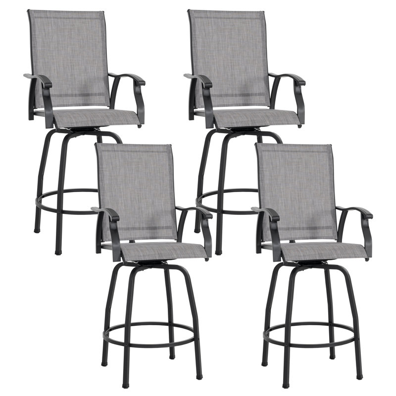 Tabourets de bar pivotants Eeshan, 4