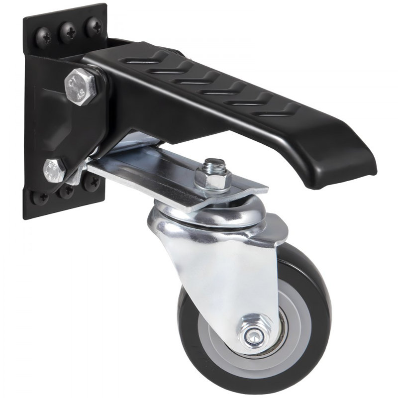 Roues de travail Workbench, capacité de charge de 165 lb, roulettes rétractables robustes de 2,5 po, roulettes réglables latérales avec pivot à 360 ° pour établi, table et équipement