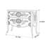 Commode d'appoint vintage à deux tiroirs peinte à la main