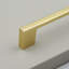 Brushed Brass Slim Square D-Bar Handles-120768038