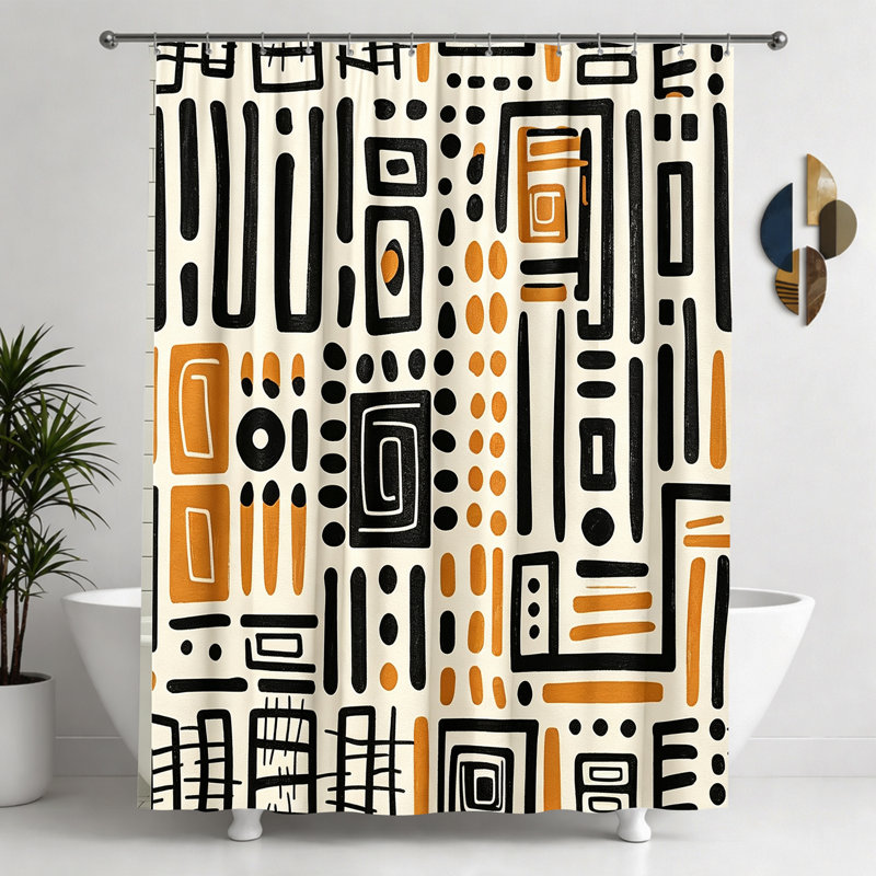 Rideaux de douche avec crochets inclus