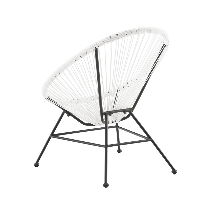 Outdoor Dining Side Chair, White