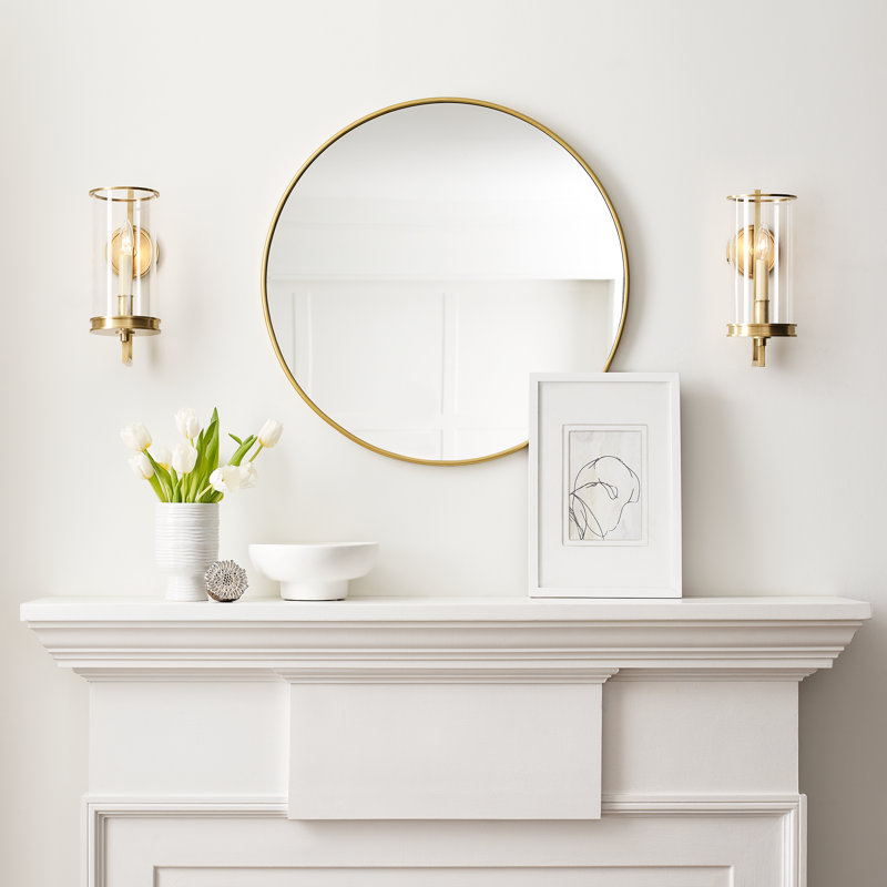 Chapman & Myers Glendon Small Hurricane Sconce, Antique-Burnished Brass