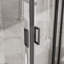 Porte de douche d'angle néo-angle 36 po x 36 po x 72 po à double cadre coulissant en verre trempé 6 mm