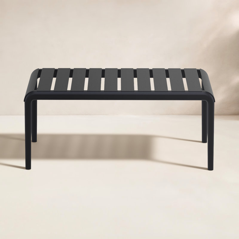 Ruta Paris 46" Outdoor Coffee Table, Black