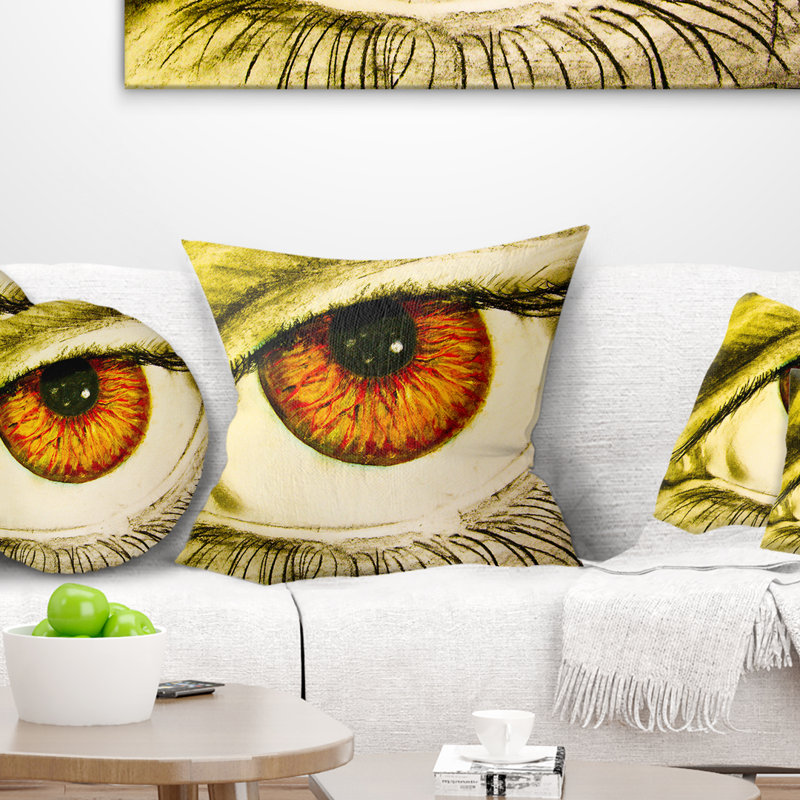 Coussin décoratif à l’oeil de la pupille, 16 po x 1 po, Coussin décoratif