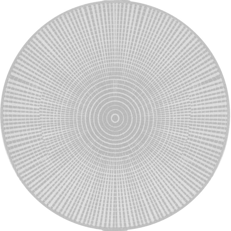 Robette Round Vinyl Area Rug, Round 150cm