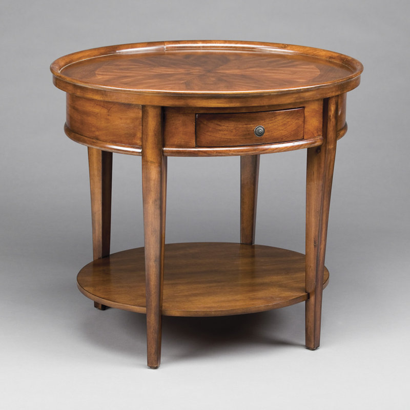 Tray Top End Table with Storage