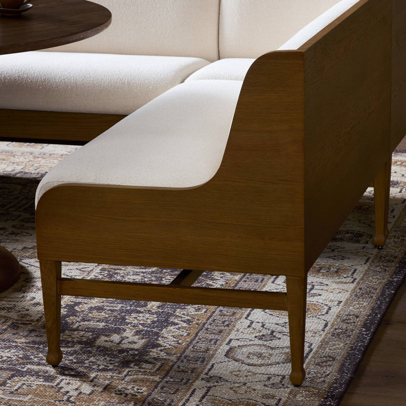 Priscilla Dining Banquette U Shape 101"-Crypton Wayfarer Snow