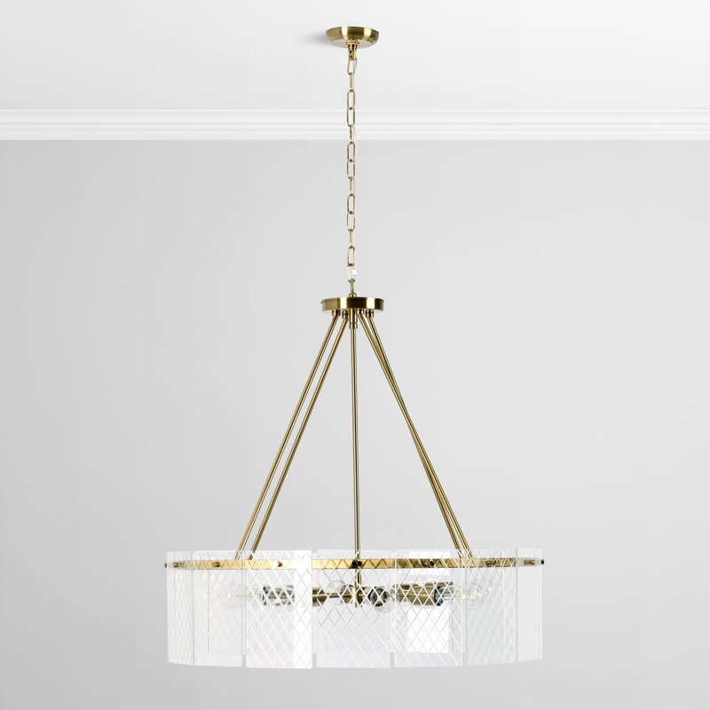 Lustre en verre 8 lumières Apfel
