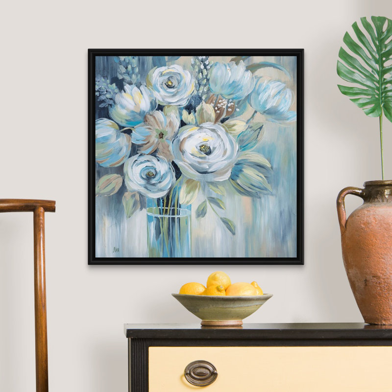 Flourish - reproduction d'art sur toile, Cadre flottant noir, H 25,7 po x l 25,7 po x P 1,75 po