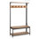 Hall Tree Coat Rack with Shoe Storage