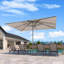 Parasol de marché extérieur gris 9 pi x 12 pi-654669207-654669205-642092302