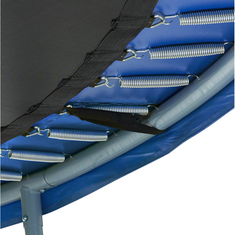 UpperBounce 7.5' Large Trampoline and Enclosure Set Garden Outdoor Trampoline with Safety Net, Mat, Pad