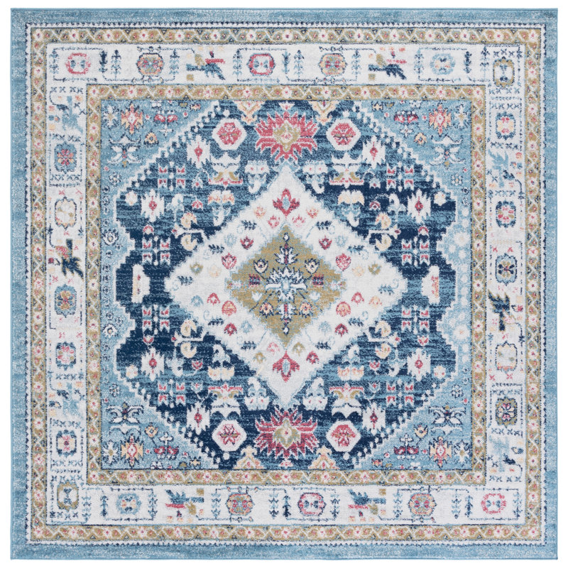 Madison Performance Oriental Rug, Square 6'7"