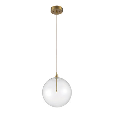 Jeanna 1-Light Pendant in Brass