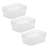 Sterilite Medium Storage Trays for Desktop and Drawer Organizing, Clear, 48 Pack