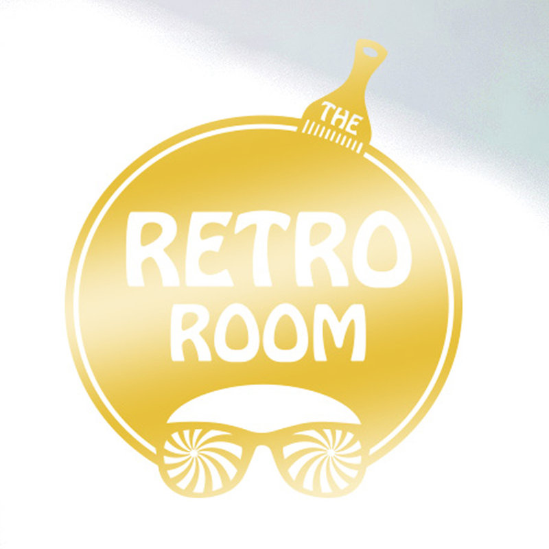 Wall Decal, Shiny Gold, Large