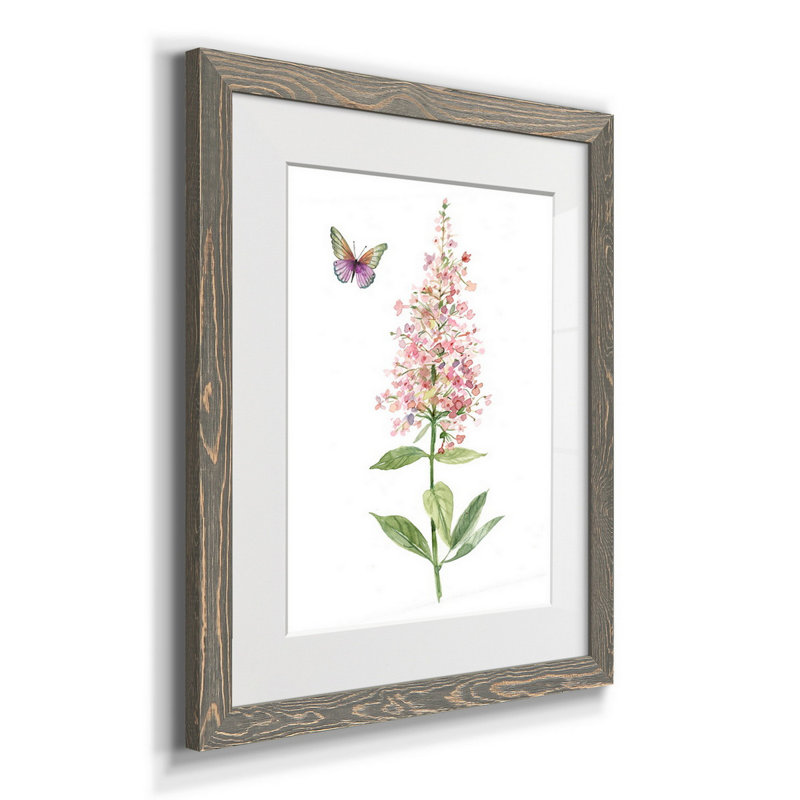 Wildflower Botanical II - Cadre photo, reproduction d'art sur papier, H 24 po x l 18 po x P 1,5 po, gris