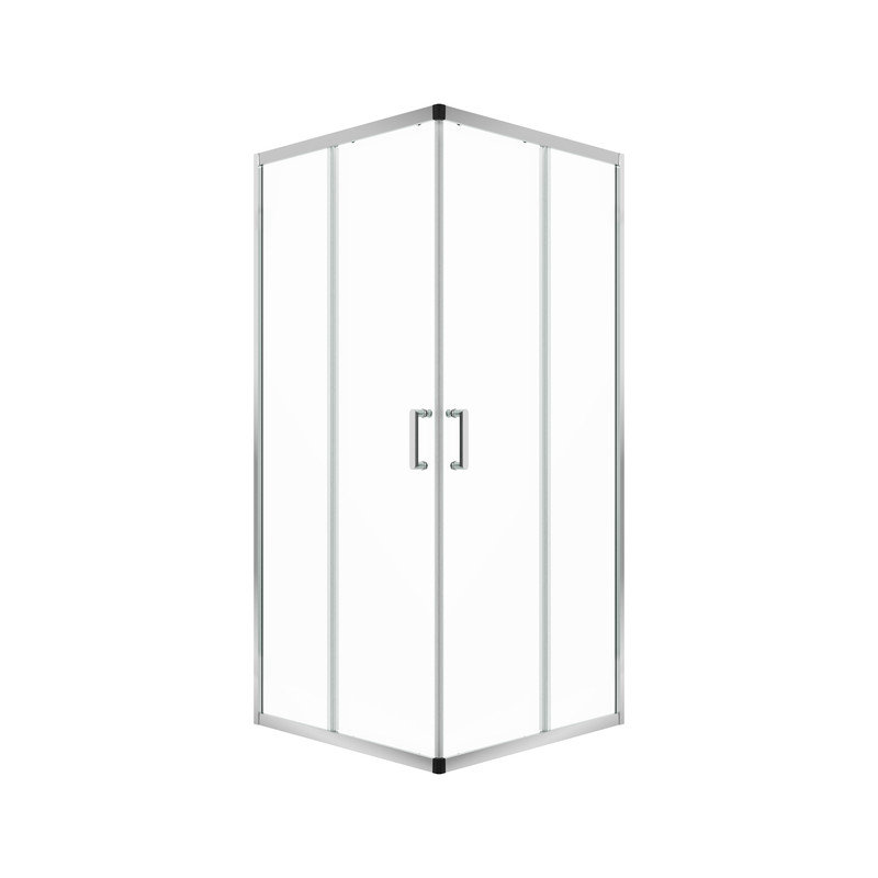 36"W x 36"D x 72"H Framed Square Tempered Glass Shower Enclosure