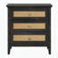 Table de chevet basse avec 3 tiroirs