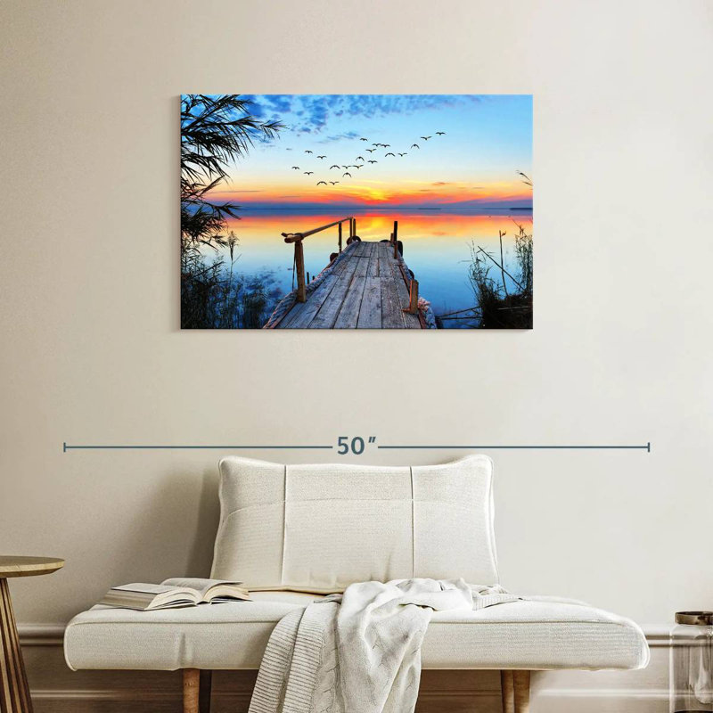 Aletra Dock Sunset, 24" H x 36" W