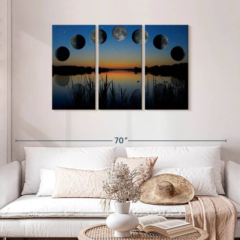 Oberle Lunar Phase Sequence, 28" H x 45" W